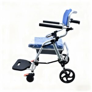 Indoor Commode for Elderly and Pregnant Users featuring aluminum commode chair; suited to suitable for bedside toileting