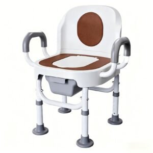Indoor Portable Commode Chair featuring aluminum commode chair and heavy duty commode chair; suited to suitable beside a bed