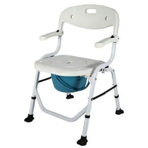 Japanese-style Shower Commode Chair featuring aluminum commode chair and lightweight commode chair; suited to suitable beside a bed