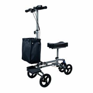 136 kg Folding Knee Walker with 8-inch Solid Wheels featuring 8 inch solid wheel knee scooter; suited to Key functions and design features include. | Rollator and transport chair view of 136 kg Folding Knee Walker with 8-inch Solid Wheels
