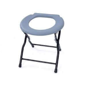 Lightweight Commode Chair featuring commode chair steel and commode chair for adults; suited to suitable for temporary age-friendly. | Commode chair steel view of Lightweight Commode Chair