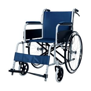 Folding PU-wheel Commode Wheelchair featuring manual wheelchair and folding wheelchair; suited to semi-dependent older adults