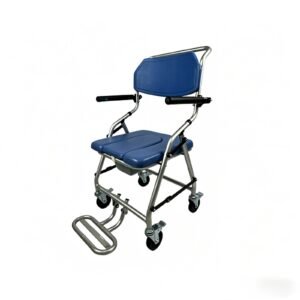 Lightweight Wheeled Commode Chair featuring aluminum commode chair and lightweight commode chair; suited to suitable for bedrooms
