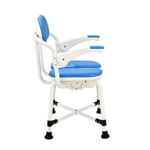 150 kg Medical Maternity Shower Chair with Flip-up Arms featuring 150 kg bath seat; suited to Key functions and design features include. | Medical shower chair view of 150 kg Medical Maternity Shower Chair with Flip-up Arms