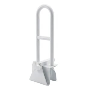 Tool-free Adjustable Bathtub Safety Grab Bar featuring bathtub safety rail and adjustable tub rail; suited to home aging-in-place renovations
