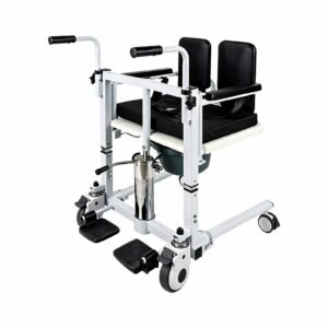 150 kg Hydraulic Patient Transfer and Commode Chair featuring 150 kg hydraulic patient lift; suited to Key functions and design features include. | Portable patient lift view of 150 kg Hydraulic Patient Transfer and Commode Chair