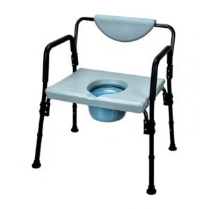 Obesity Commode Chair featuring commode chair steel and heavy duty commode chair; suited to suitable for bariatric age-friendly homes. | Commode chair steel view of Obesity Commode Chair