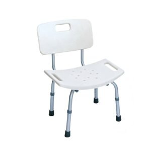 Lightweight Five-height PE Shower Chair featuring lightweight shower chair and pe bath seat; suited to home bathrooms
