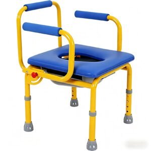 Pediatric Commode Chair featuring aluminum commode chair and lightweight commode chair; suited to suitable beside a bed