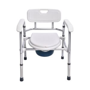 Portable Commode for Pregnant/Disabled featuring aluminum commode chair and lightweight commode chair; suited to suitable for age-friendly bathrooms. | Aluminum commode chair view of Portable Commode for Pregnant/Disabled
