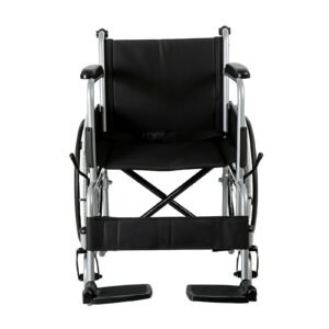 Basic Folding Home Manual Wheelchair featuring folding wheelchair and mobility aid; suited to indoor home mobility