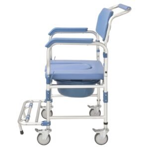 Portable Home Toilet Chair featuring aluminum commode chair and lightweight commode chair; suited to suitable for older residential renovation. | Aluminum commode chair view of Portable Home Toilet Chair