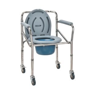 Portable Toilet Cart featuring aluminum commode chair and lightweight commode chair; suited to suitable for premium age-friendly homes. | Aluminum commode chair view of Portable Toilet Cart