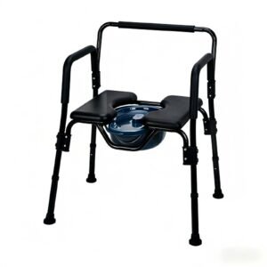 Portable Toilet Commode Chair featuring aluminum commode chair and lightweight commode chair; suited to suitable beside a bed