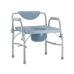 Portable Widened Shower Commode featuring commode chair steel and heavy duty commode chair; suited to suitable for bariatric home care