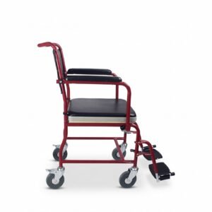 PU Armrest Wheeled Commode Chair featuring commode chair steel and lightweight commode chair; suited to suitable for age-friendly homes