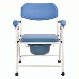 Rehabilitation Commode Chair featuring commode chair steel and lightweight commode chair; suited to suitable for age-friendly homes. | Lightweight commode chair view of Rehabilitation Commode Chair