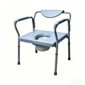 Safety Shower Seat featuring aluminum commode chair and extra-wide commode chair; suited to suitable beside a bed
