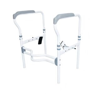136 kg FDA Adjustable Toilet Safety Frame with Rotating Nano-gel Clamps featuring 136 kg fda toilet frame; suited to Key functions and design features. | Toilet safety rails frame view of 136 kg FDA Adjustable Toilet Safety Frame with Rotating Nano-gel Clamps