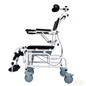 Shampoo Wheeled Commode Chair featuring aluminum commode chair and lightweight commode chair; suited to suitable for bedrooms