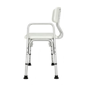 125 kg Three-panel Shower Chair with Single Assist Armrest featuring 125 kg bath seat; suited to Key functions and design features include. | Safety Non slip Bathroom Chair view of 125 kg Three-panel Shower Chair with Single Assist Armrest