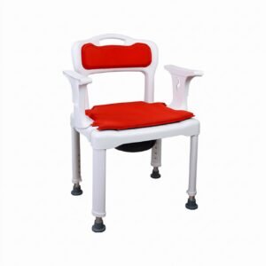Shower Commode Chair featuring commode chair for elderly and commode chair for adult; suited to suitable for age-friendly bathroom. | Commode chair for elderly view of Shower Commode Chair