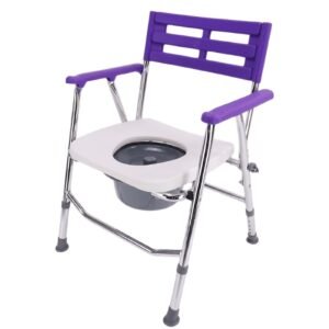 Simple Portable Commode Chair featuring aluminum commode chair and lightweight commode chair; suited to suitable for age-friendly homes
