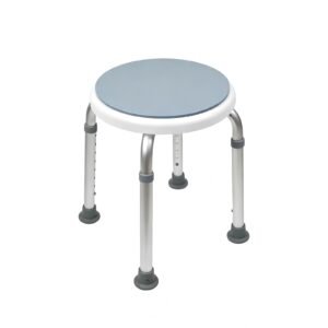 100 kg Compact 360-degree Swivel Shower Stool featuring compact bath seat; suited to Key functions and design features include. | Aluminum shower chair view of 100 kg Compact 360-degree Swivel Shower Stool