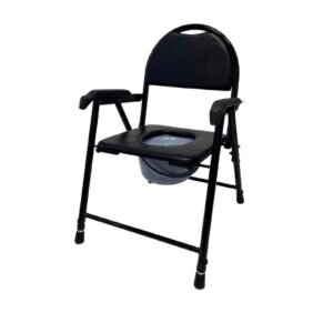 Stainless Steel Commode Chair featuring commode chair steel and lightweight commode chair; suited to suitable for age-friendly bathrooms. | Lightweight commode chair view of Stainless Steel Commode Chair