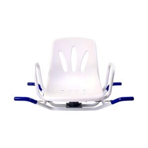 Rotating Bathtub Shower Chair featuring 360 degree armrest bathing aid and aluminum plastic bath seat; suited to household bathtub bathing