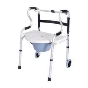 Thickened Aluminum Commode Chair featuring height adjustable commode chair; suited to suitable for age-friendly home renovations. | Aluminum commode chair highlighting height adjustable commode chair and heavy duty commode chair; suited to suitable for age-friendly home renovations. | Heavy duty commode chair view of Thickened Aluminum Commode Chair