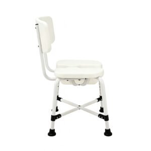 100 kg Armless U-shaped Aluminum Care Shower Chair featuring u shaped shower chair; suited to Key functions and design features include 10. | Shower chair with back view of 100 kg Armless U-shaped Aluminum Care Shower Chair