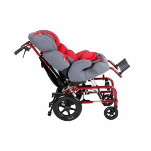 Adjustable Folding Pediatric Wheelchair with Car Seat featuring manual wheelchair; suited to home positioning
