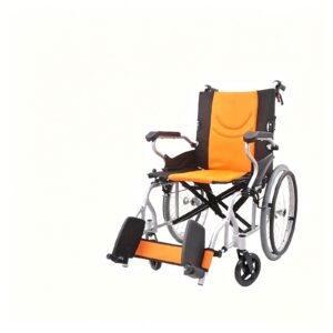 Lightweight Folding Aluminum Wheelchair with Dual Brakes featuring manual wheelchair; suited to independent or assisted mobility by older. | Lightweight Folding Aluminum Wheelchair highlighting manual wheelchair and folding wheelchair; suited to independent or assisted mobility by older. | Lightweight transport wheelchair view of Lightweight Folding Aluminum Wheelchair with Dual Brakes