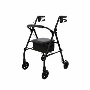 158 kg Folding High-carbon-steel Rollator with 10 L Bag featuring 158 kg steel rollator; suited to Key functions and design features include. | Foldable Push Walking Cart view of 158 kg Folding High-carbon-steel Rollator with 10 L Bag