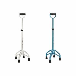100 kg Adjustable Large-base Aluminum Quad Cane featuring 100 kg quad cane; suited to Key functions and design features include. | Height Adjustable Quad Cane view of 100 kg Adjustable Large-base Aluminum Quad Cane