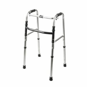 136 kg Folding 6061 Aluminum Walker without Wheels featuring 136 kg folding walker; suited to Key functions and design features include. | Quad Cane Walking Assist view of 136 kg Folding 6061 Aluminum Walker without Wheels