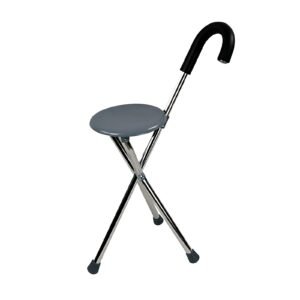 120 kg Folding Stainless Steel Cane with Seat featuring folding cane with seat; suited to Key functions and design features include. | Stainless Steel Folding Cane Chair view of 120 kg Folding Stainless Steel Cane with Seat