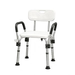 136 kg Anodized Aluminum Shower Chair with Armrests and Backrest featuring shower chair with arms; suited to Key functions and design features include. | Shower Chair with Armrests & Backrest view of 136 kg Anodized Aluminum Shower Chair with Armrests and Backrest